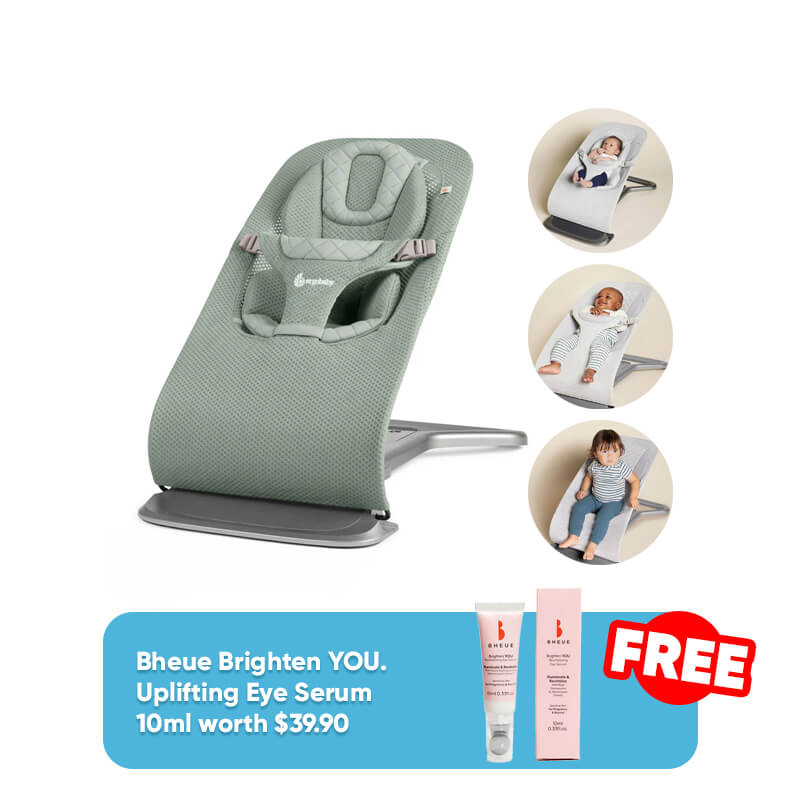 Ergobaby Evolve 3 in 1 Mesh Bouncer + FREE GIFT
